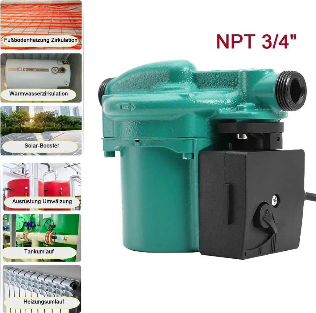 Solution basse pression : pompe de circulation 220V eau chaude 3 vitesses - 4