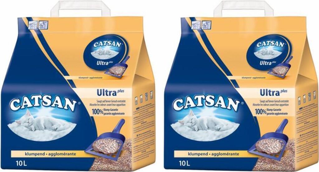 CATSAN Ultra Plus Klumpstreu 2 x 10l