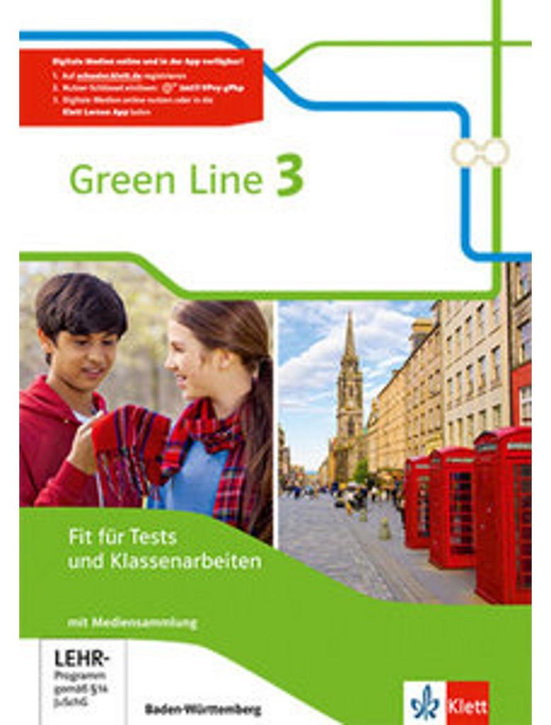 Green Line 3. Ausgabe Baden-Württemberg: Fit für Tests und Klassenarbeiten mit Lösungsheft und Mediensammlung Klasse 7 (Green Line. Ausgabe für...