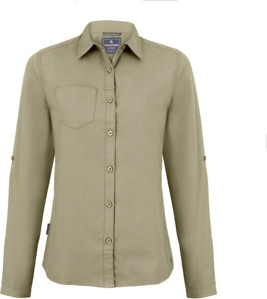 Craghoppers - "Expert Kiwi" Hemd für Damen Langärmlig CG1759 (46 DE) (Steingrau)