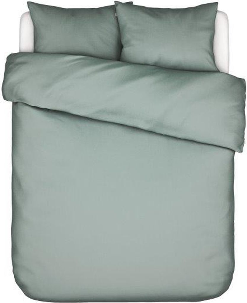 Essenza Satin Bettwäsche-Garnitur Minte  Farbe Dusty green Produktbild 