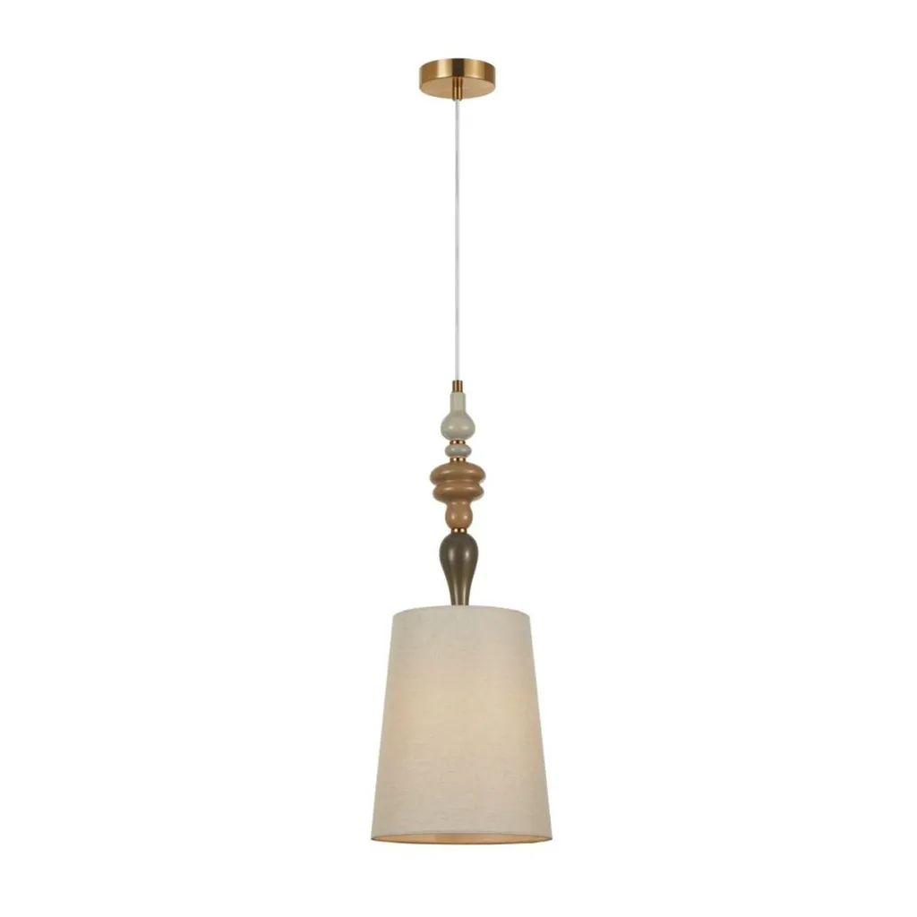 Éclairage de Chambre et Salon MOREN Italux Marron Antique et Abricot
