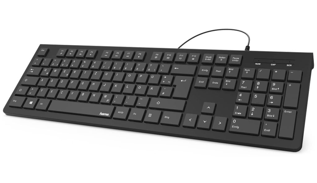 Hama KC-200, Plná veľkosť (100 %), Kábel, USB, QWERTZ, Obrázok produktu 