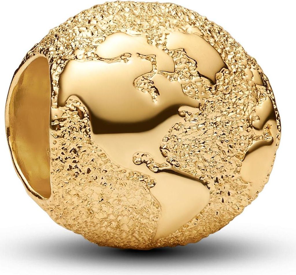 PANDORA Mini charm globo color oro 764529C00 Immagine del prodotto 