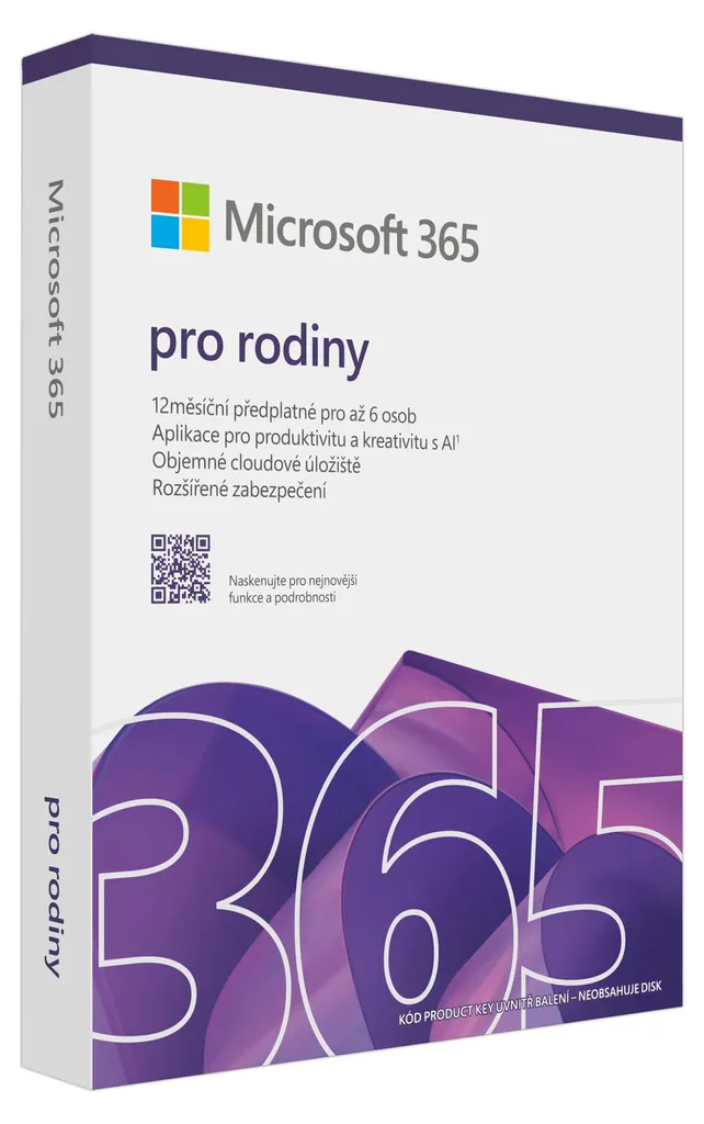 Pack Microsoft 365 Family FY25H2 avec Stockage Cloud 6 To Mac Windows
