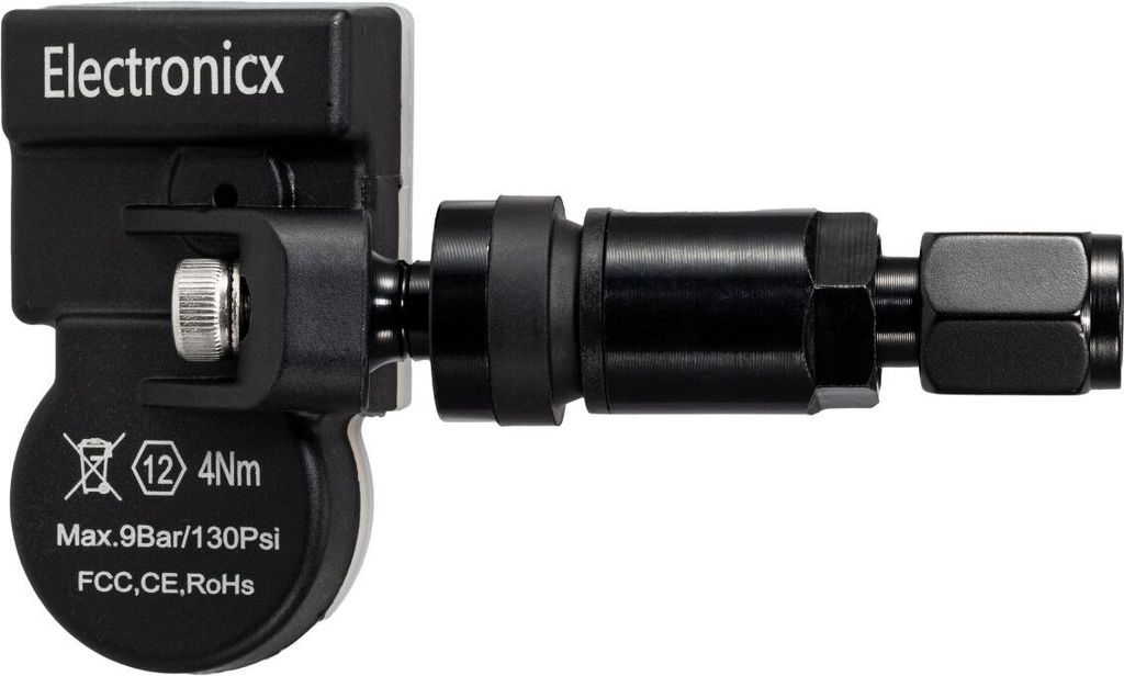 1x Reifendrucksensor RDKS Sensor Metallventil Schwarz für Maserati Gran Turismo 2008-2010