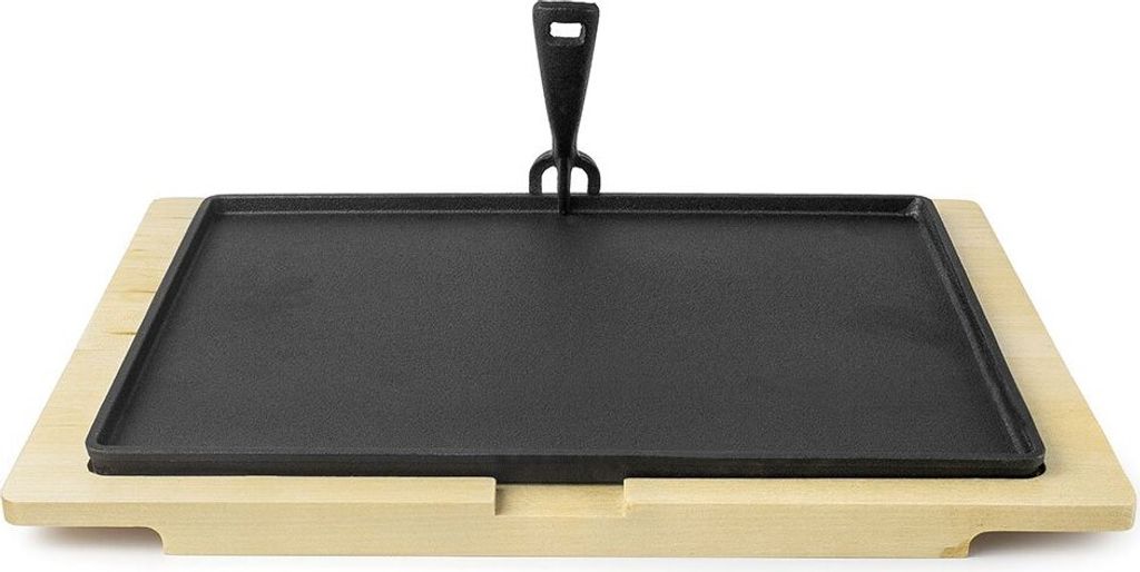 Ibili Plaque en fonte + socle en bois 38x28 Cm One Size Image du produit 