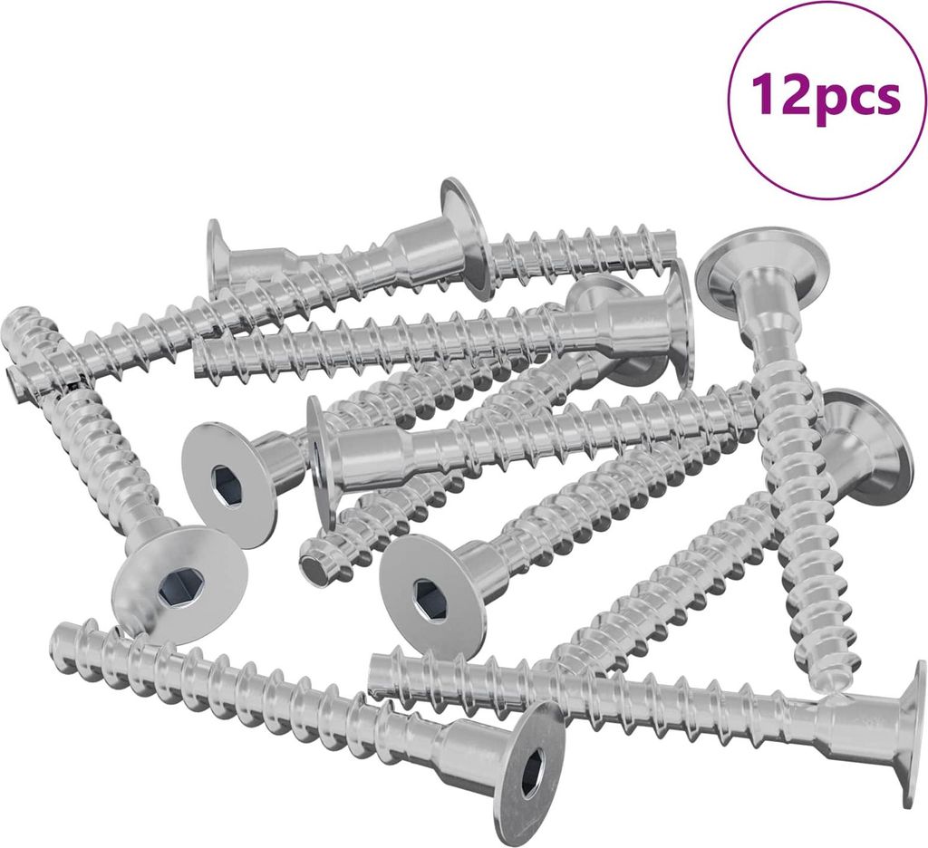 Schraube 12 pcs Zink-beschichtet 5 x 40 mm Eisen