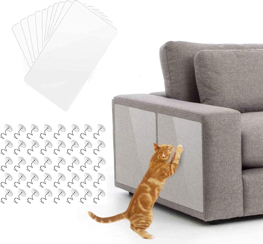 8 Stk Haustier Katze Kratzschutz Matte Katze Kratzbaum Sofa M?bel Protector Kratzschutz Matte Kratzbaum Folie Protector 17*12 Zoll Selbstklebend