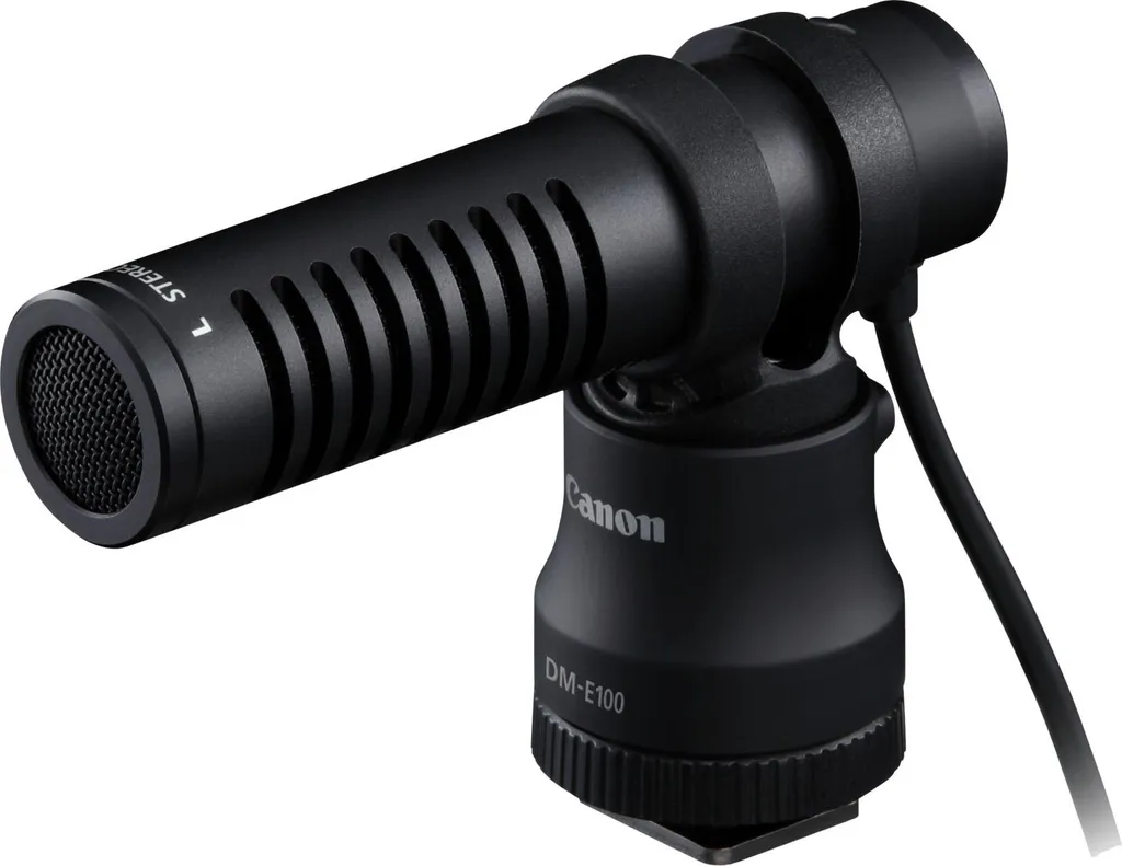 Microphone Canon DM-E100 pour vlogging et interviews haute fidélité