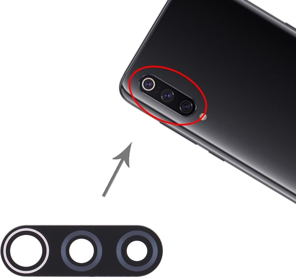Back Rückseite Linsenschutz für Xiaomi Redmi 9 Linse Kamera Camera Ersatzteil