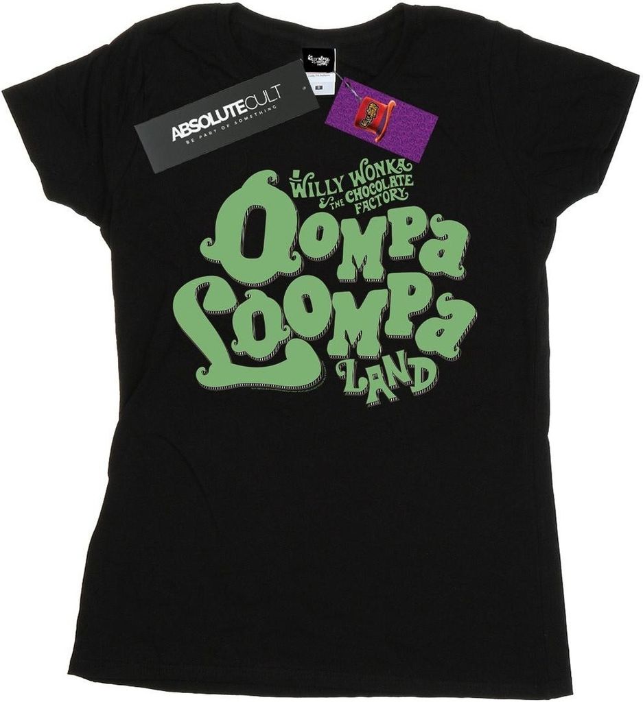 Willy Wonka & The Chocolate Factory - T-Shirt für Damen BI51023 (XXL) (Schwarz)