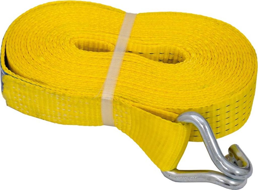 Spanngurt/ Zurrgurt ohne Ratsche, 7,6 m x 50 mm, 2500/5000 daN, Doppelspitzhaken
