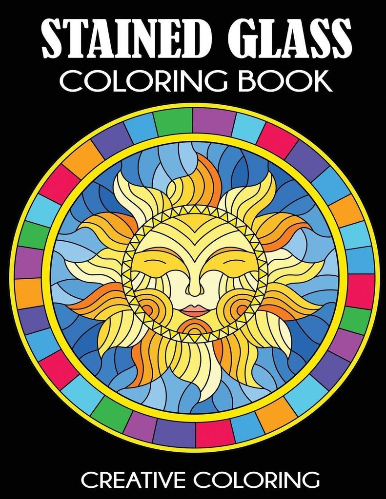 Stained Glass Coloring Book Produktbild 