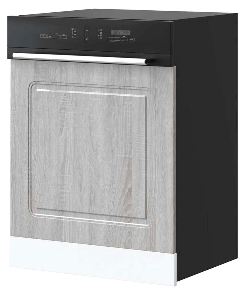 Geschirrspülerblende Kalmar Grau Sonoma 60x1,5x67 cm