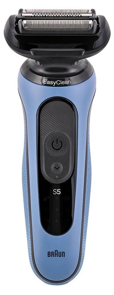 Braun Series 5 52-A1000s, Folienschaber, Blau, Tasten, Produktbild 