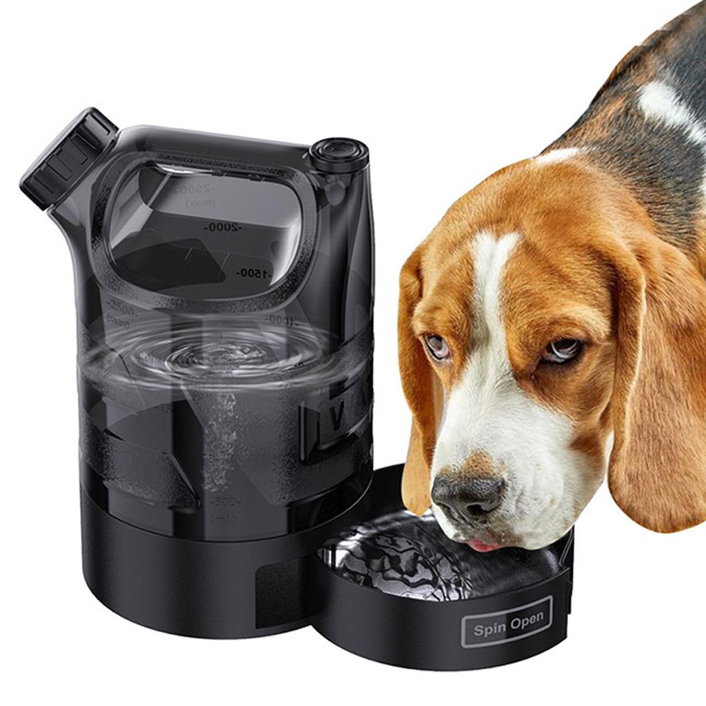 Wasserflasche für Hunde,3L Kapazität Hundewasserflasche,Reise-Wasserflasche für Hunde,Outdoor Trinkflasche für Haustiere,Lebensmittelecht, PETG