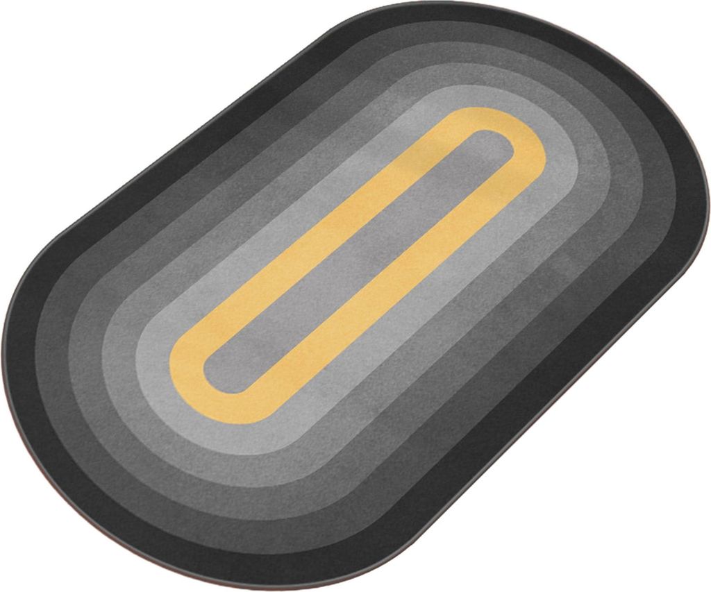 100 x 50 cm Regenbogenfarbene Springseilmatte, doppelseitige rutschfeste Silikonbasis, stoßfeste Fitness-Trainingsmatte, Heim-Nachttischteppich