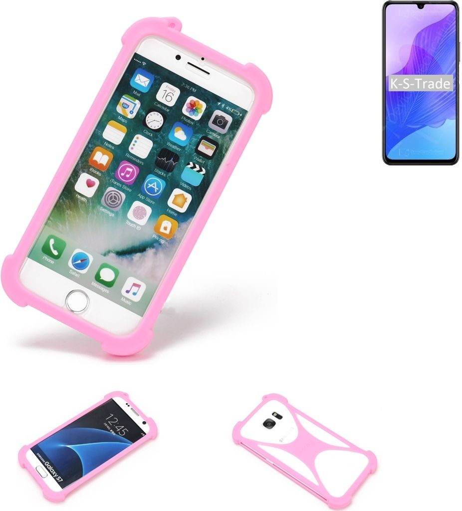 K-S-Trade Handy Hülle kompatibel mit Huawei Honor 30 Lite Schutz Hülle Bumper Silikon Schutz Hülle Cover Case Silikoncase Silikonbumper TPU