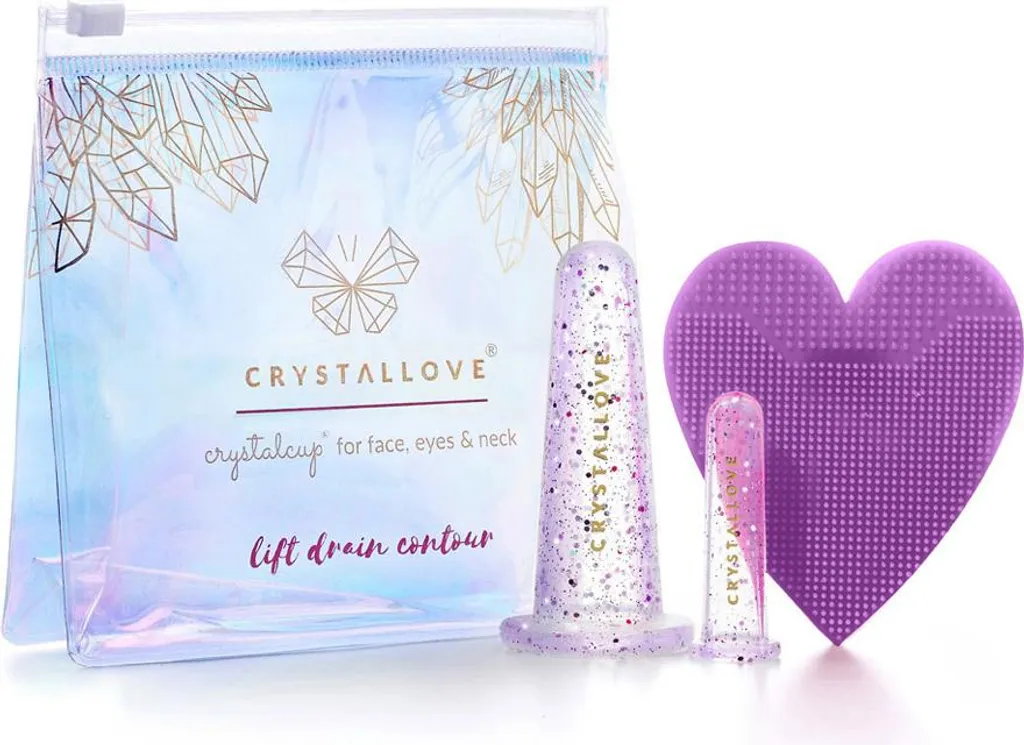 Coffret Face Cupping Set Crystal au Design Ergonomique et Pierre Naturelle