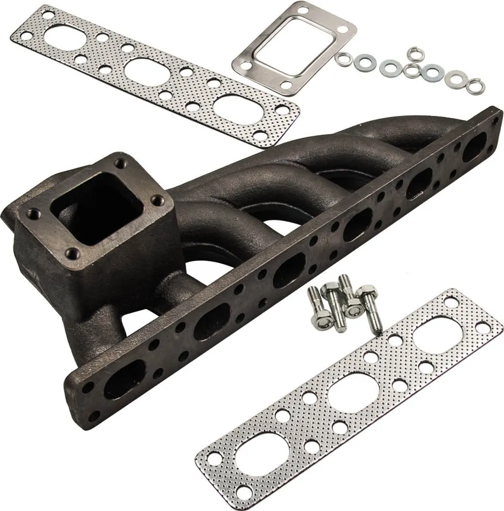 Collecteur d'Échappement Turbo BMW E36 E34 M50 M52 320i 325i Fonte Noir