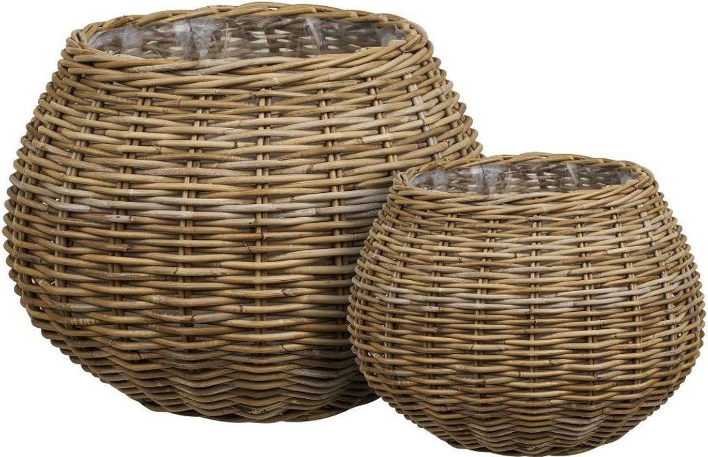 Juna Korb Set mit 2 natur.