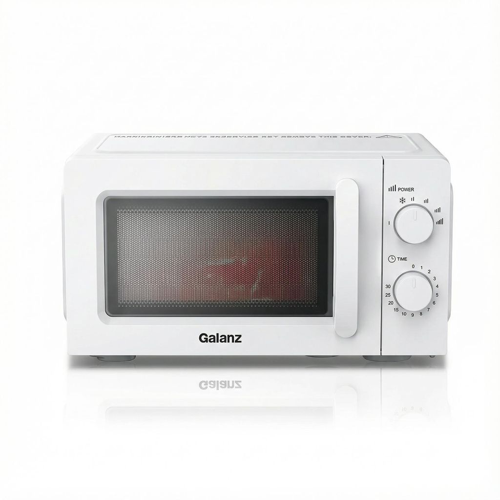 Galanz Mikrowelle 20L Weiß 700W mit Auftaufunktion, 6 Produktbild  KI-generiertes Bild