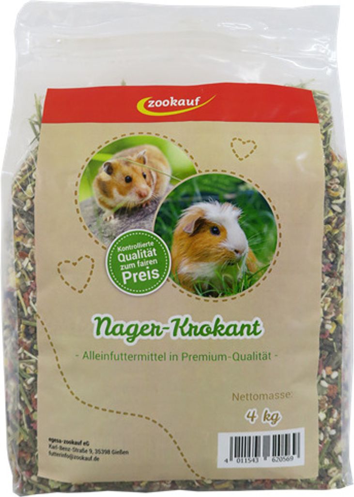 zookauf Nager Futter Premium Krokant 4 kg Produktbild 