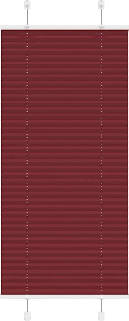 Plissee Bordeauxrot 60x150 cm Stoffbreite 59,4 cm Polyester