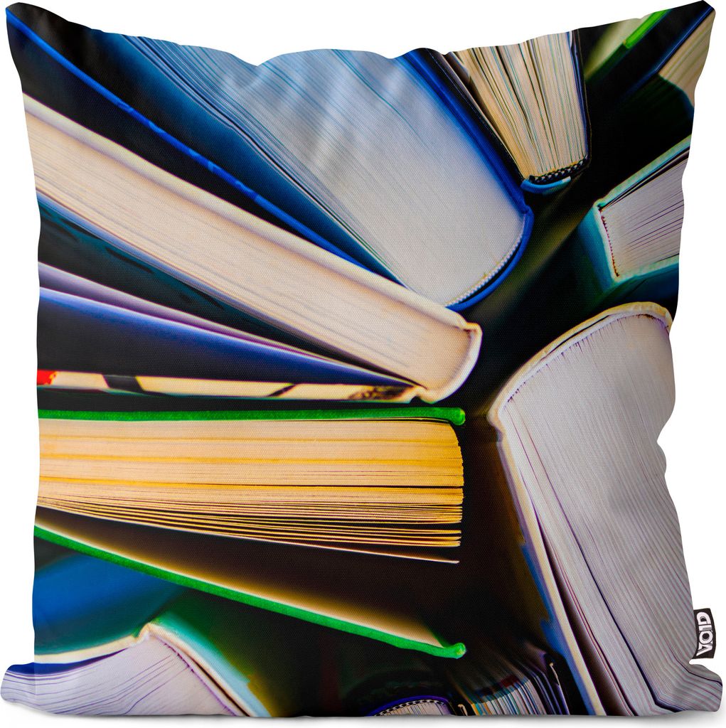 VOID Bücher Papier Lesen Kissenbezug Kissenhülle Sofakissen Kissen Deko Outdoor-Kissen Dekokissen
