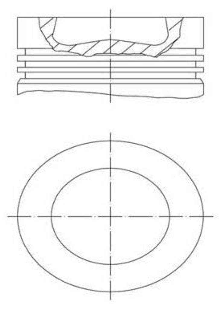 MAHLE 028 PI 00139 002 Kolben für VW GOLF VI (5K1) TOURAN (1T1, 1T2) TIGUAN (5N) GOLF PLUS (5M1, 521) Passat Variant (365) Caddy III Kombi