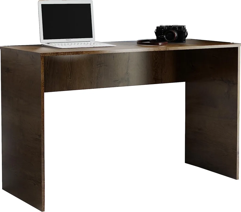 Bureau gain de place B-3 125x47cm : fini l'encombrement en frêne foncé