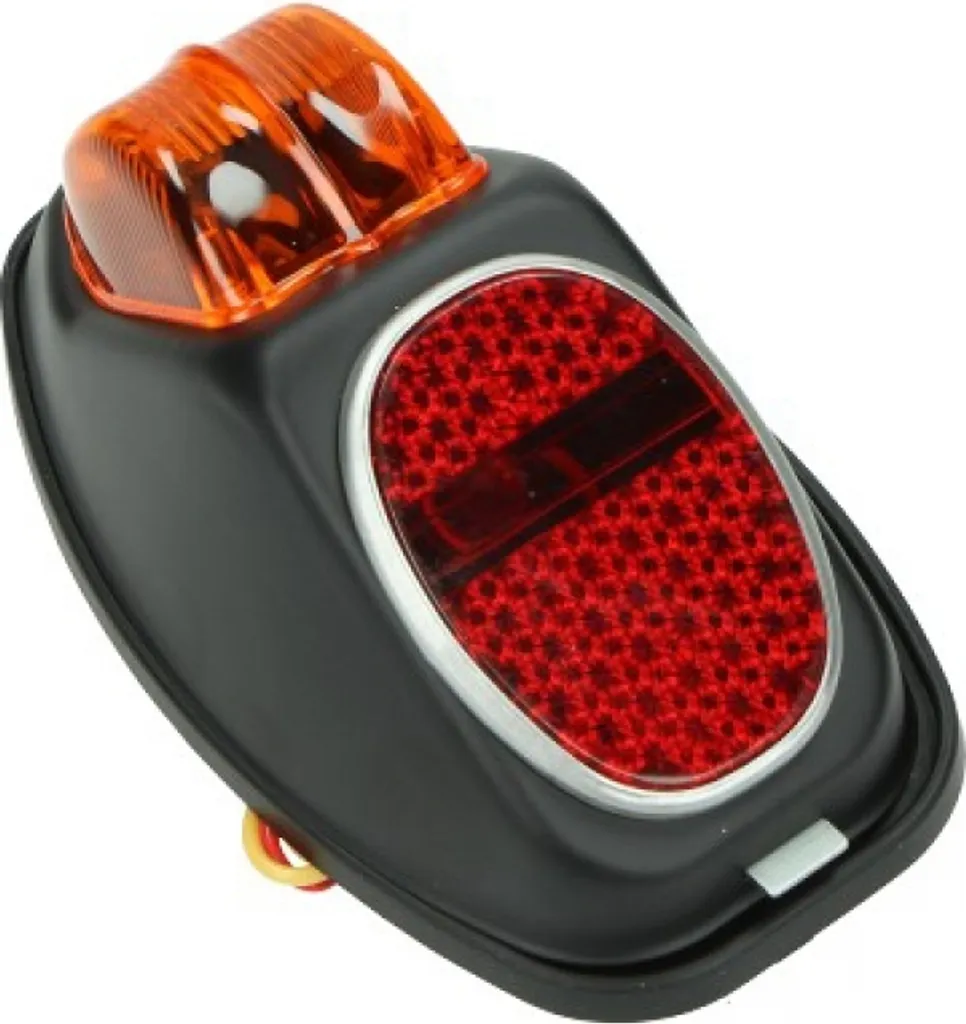 Feu arrière pour Puch MV50 noir - Optique de signalisation vintage Hella