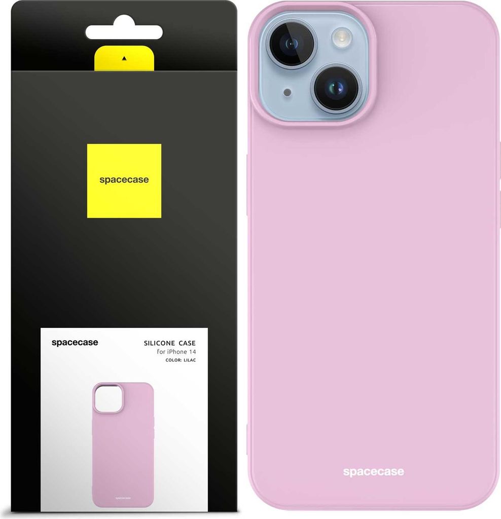 Spacecase Silikonhülle iPhone 14 flieder