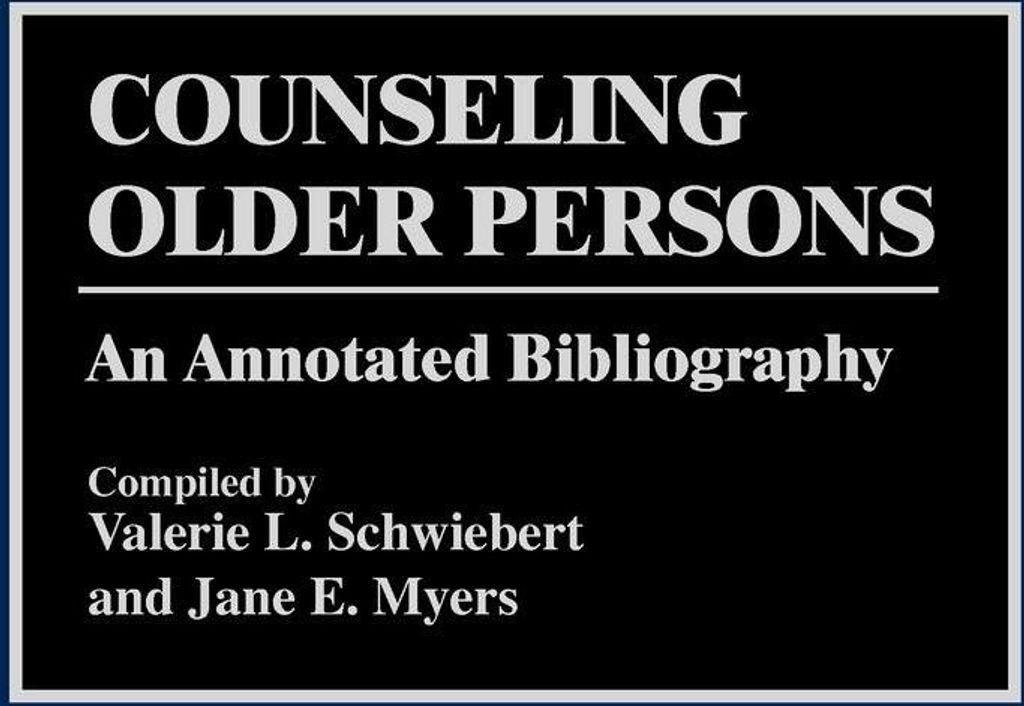 Counseling Older Persons