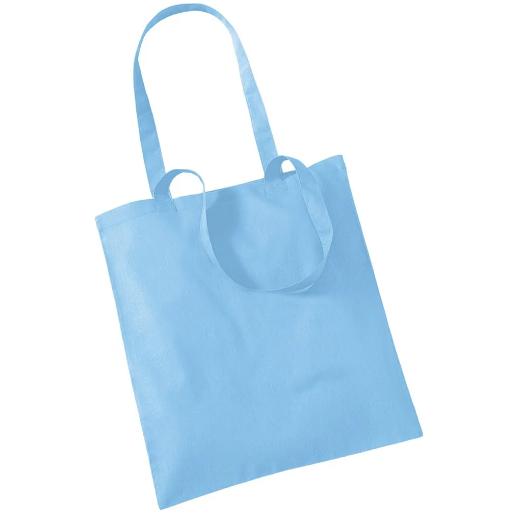 Borsa in Cotone Azzurro Westford Mill RW9149 per Stampa e Ricamo