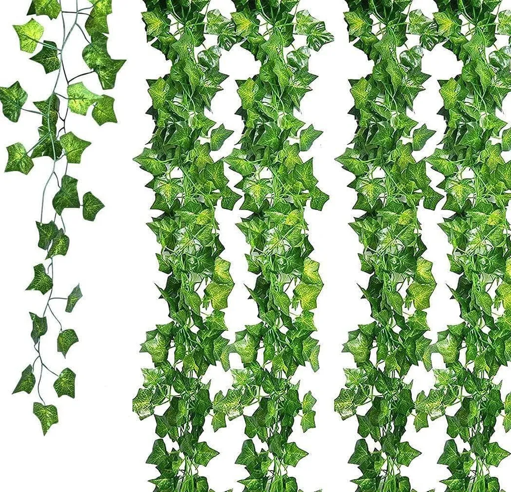 Guirlande de lierre artificiel 51m - 24 pcs fausse plante tombante