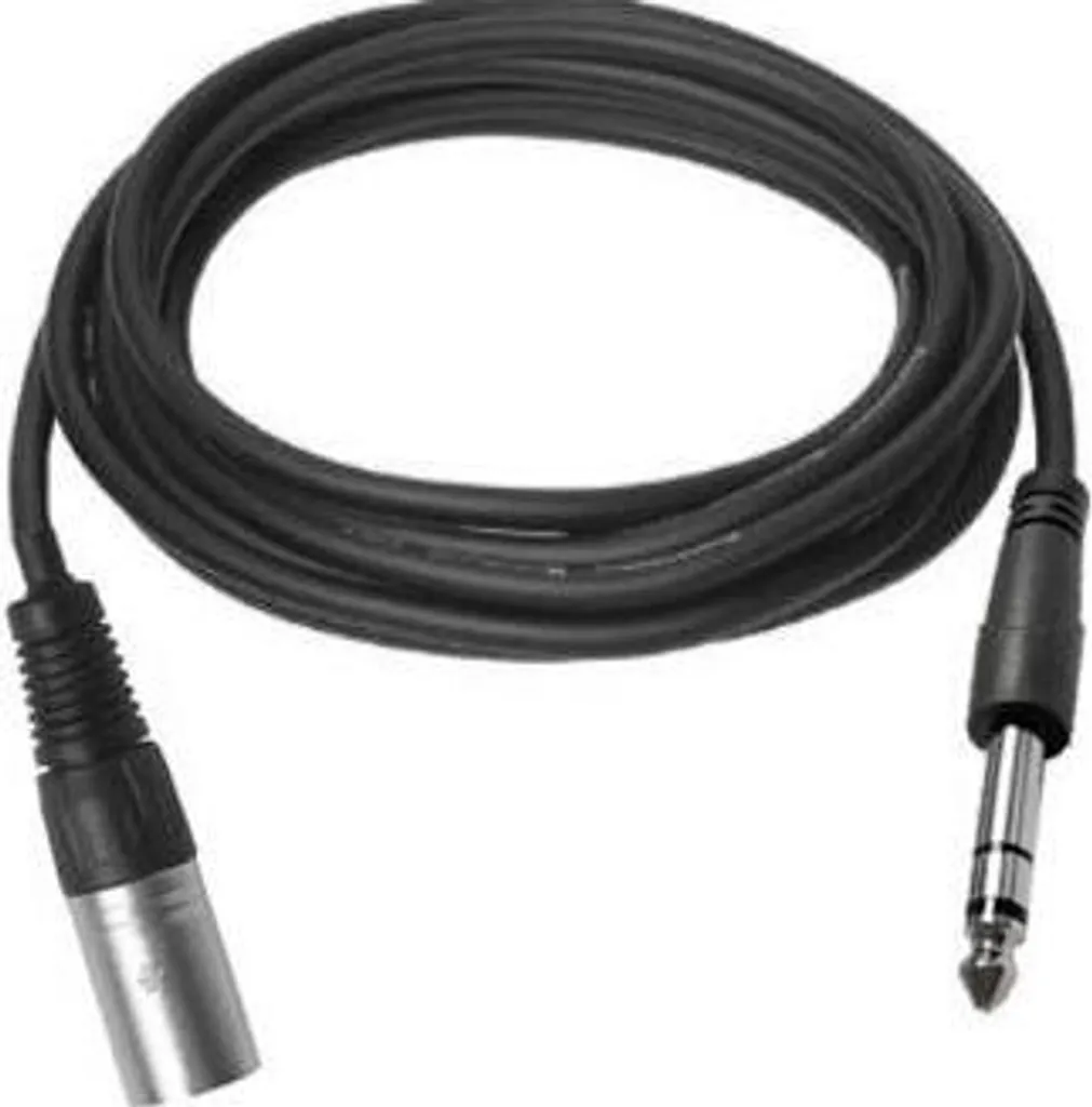 Câble de Modulation XLR vers Jack 0,5m Vivolink Noir à Faible Interférence