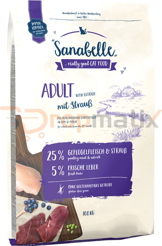 Sanabelle Adult Strauß Katzentrockenfutter 10 kg Produktbild 