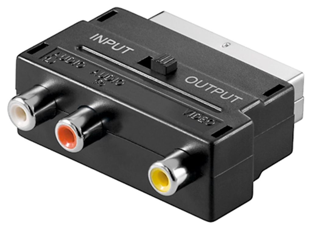 goobay Scart zu Composite Audio Video Adapter IN/OUT Image du produit 