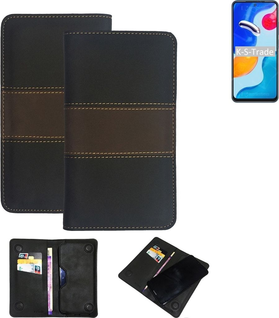 K-S-Trade Hülle Handyhülle kompatibel mit Xiaomi Redmi Note 11S Global Schutzhülle Walletcase Bookstyle Tasche Schutz Case Handytasche Wallet Cover