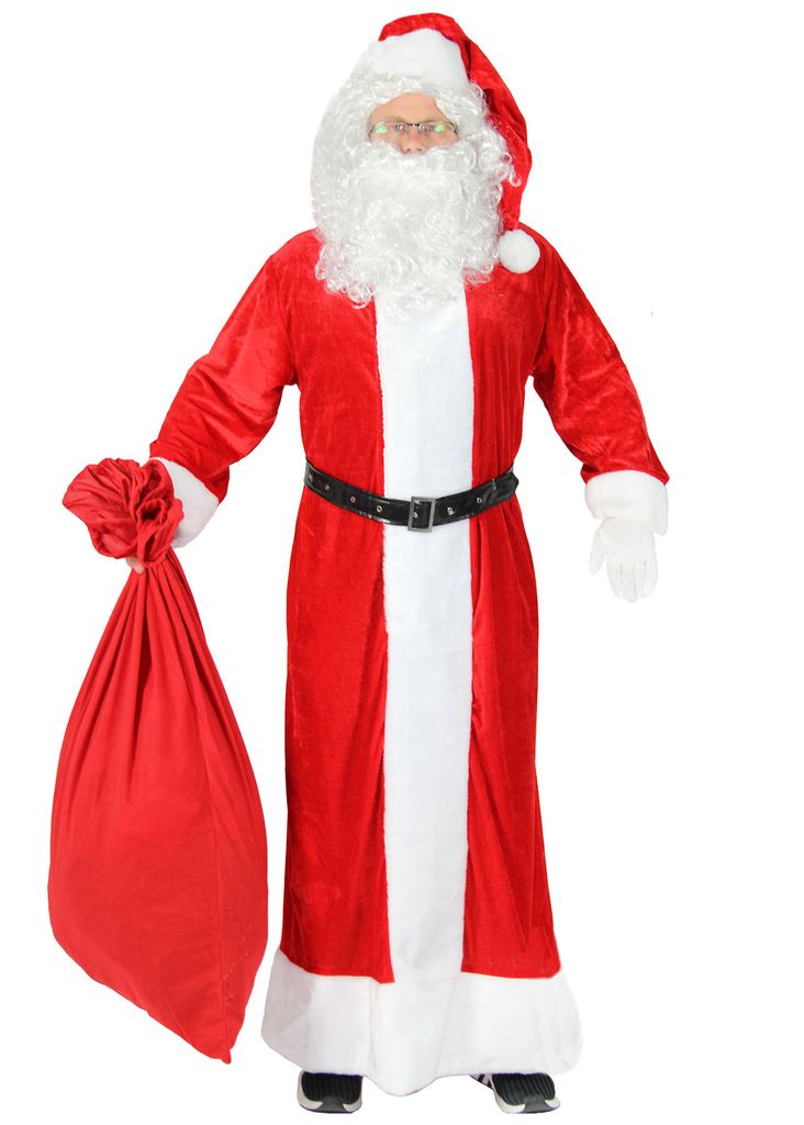 Weihnachtsmann Kostüm Weihnachtsmannkostüm Weihnachtskostüm Santa rot XL 56/58 