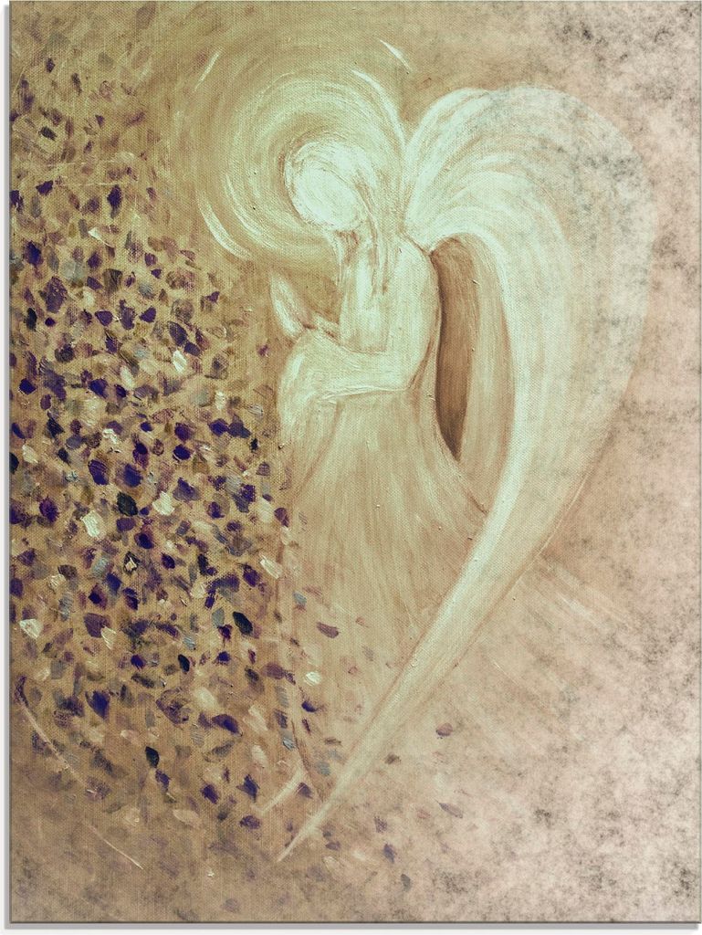 ARTland Glasbild Engel I Größe: 45x60 cm