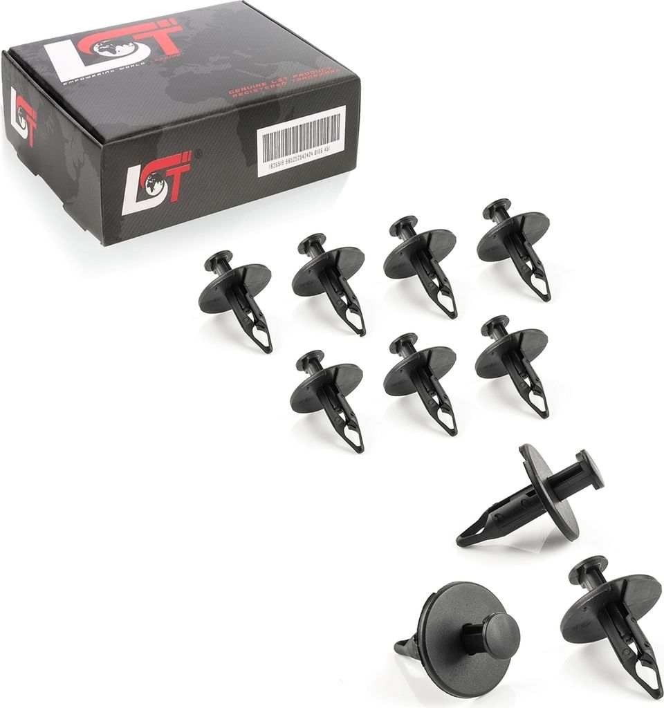 10x Befestigungs Clips Radhausschale Spreizniete für Ford Fiesta Focus Transit