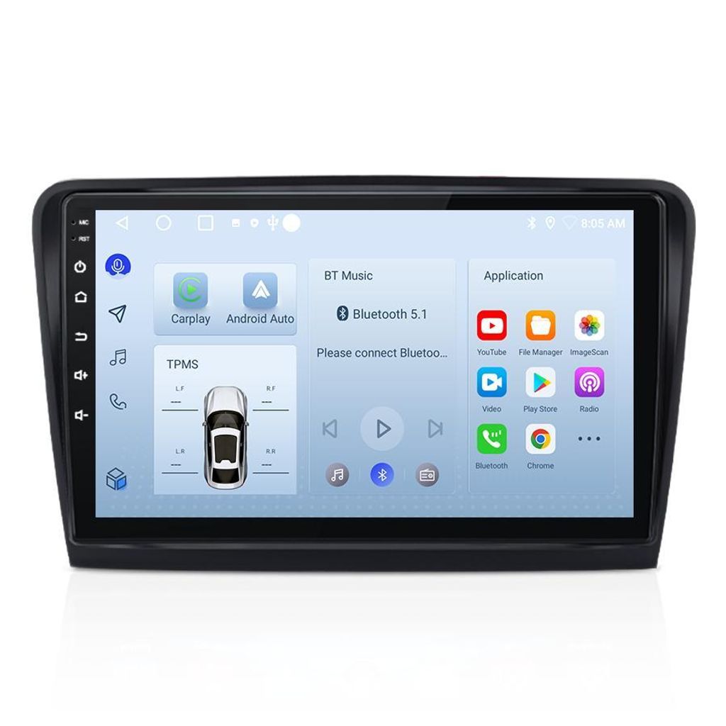 Android autorádio pro Škoda Superb 2008–2015 64 GB CarPlay Obrázek produktu 