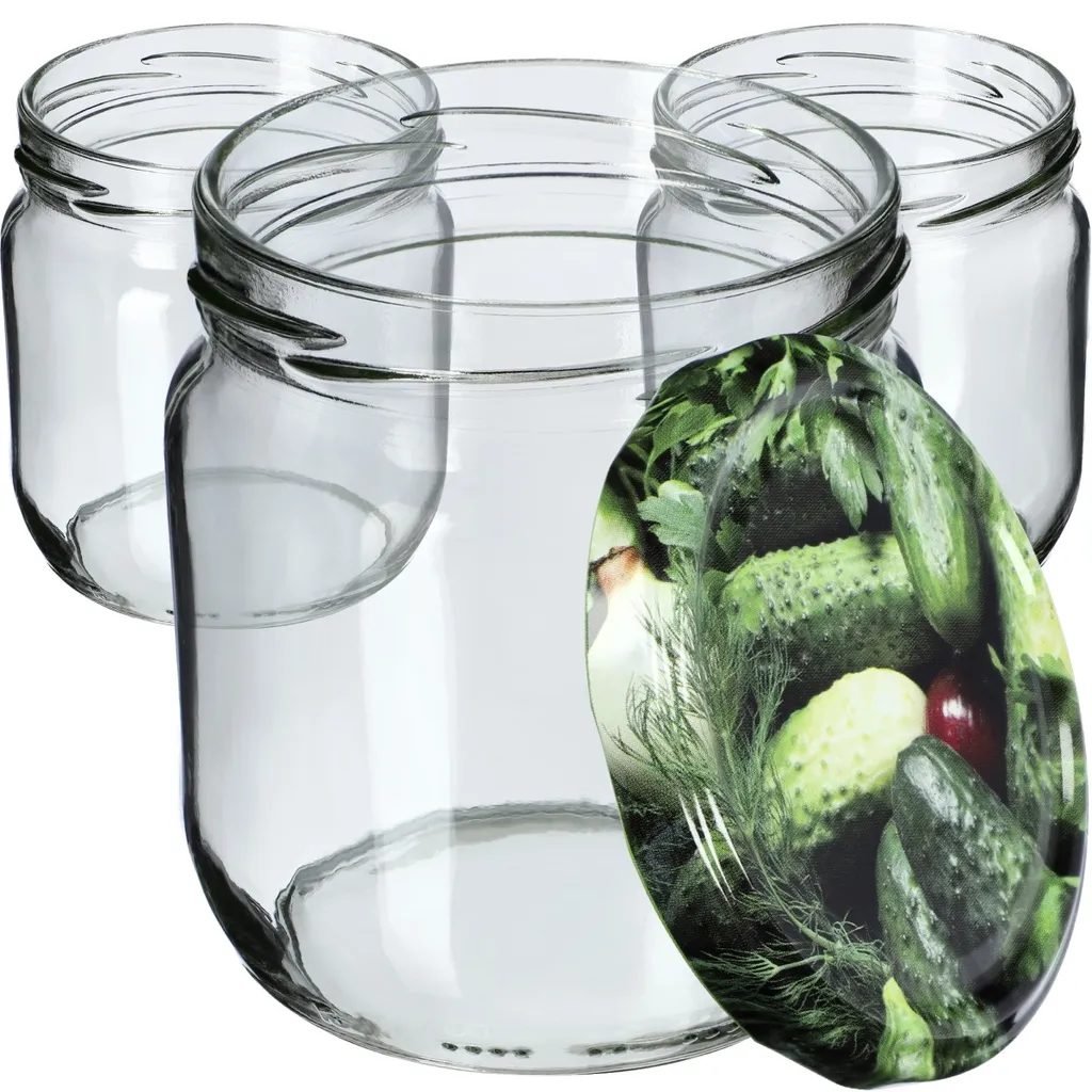 KADAX barattoli per conserve 900 ml, barattoli per conserve, barattoli per conserve con coperchio a vite