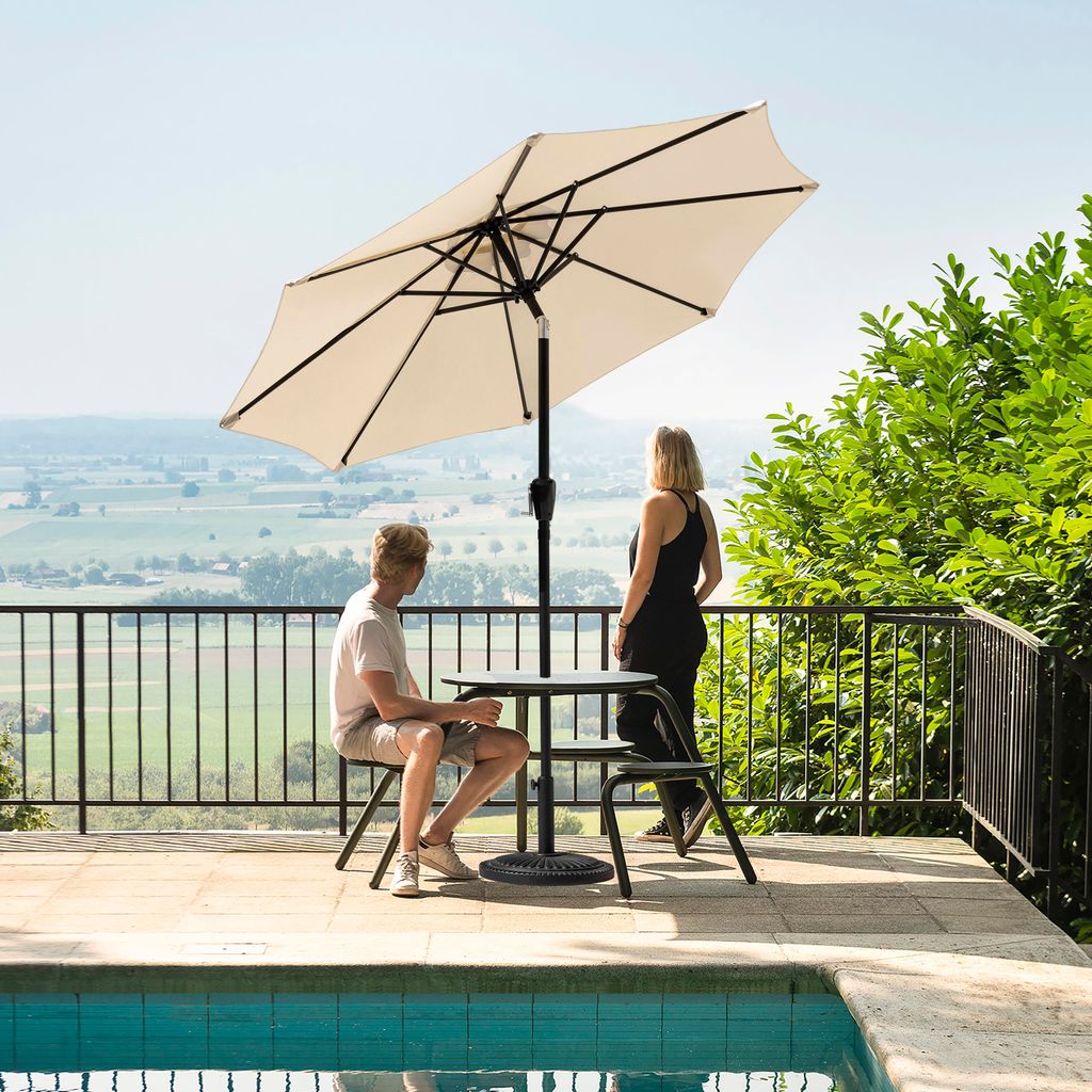Avestar 228 cm Sonnenschirm, Gartenschirm, mit Kurbel, Produktbild 