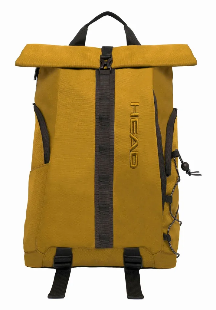 HEAD Point Backpack Roll-Up 25L - Sac à dos ordinateur portable Moutarde