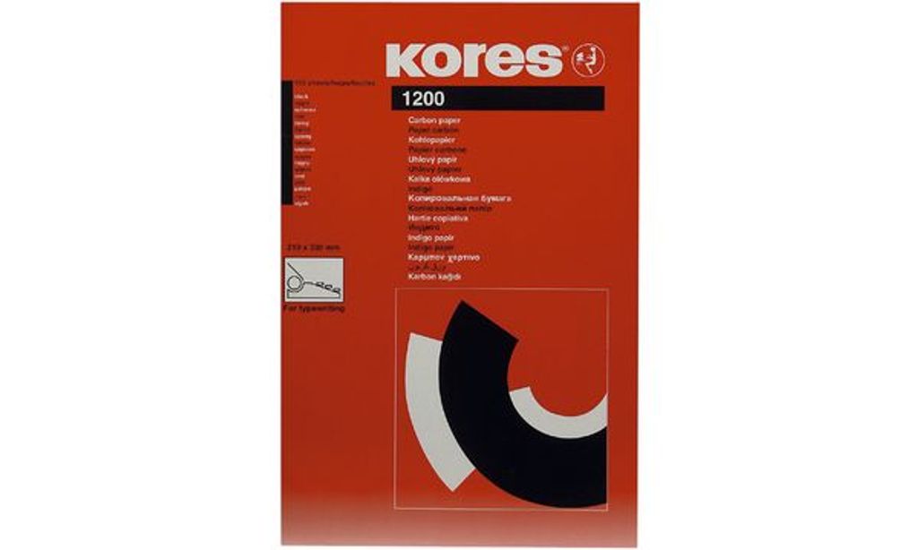 Papier carbone Kores DIN A4 noir 100 feuilles Image du produit 