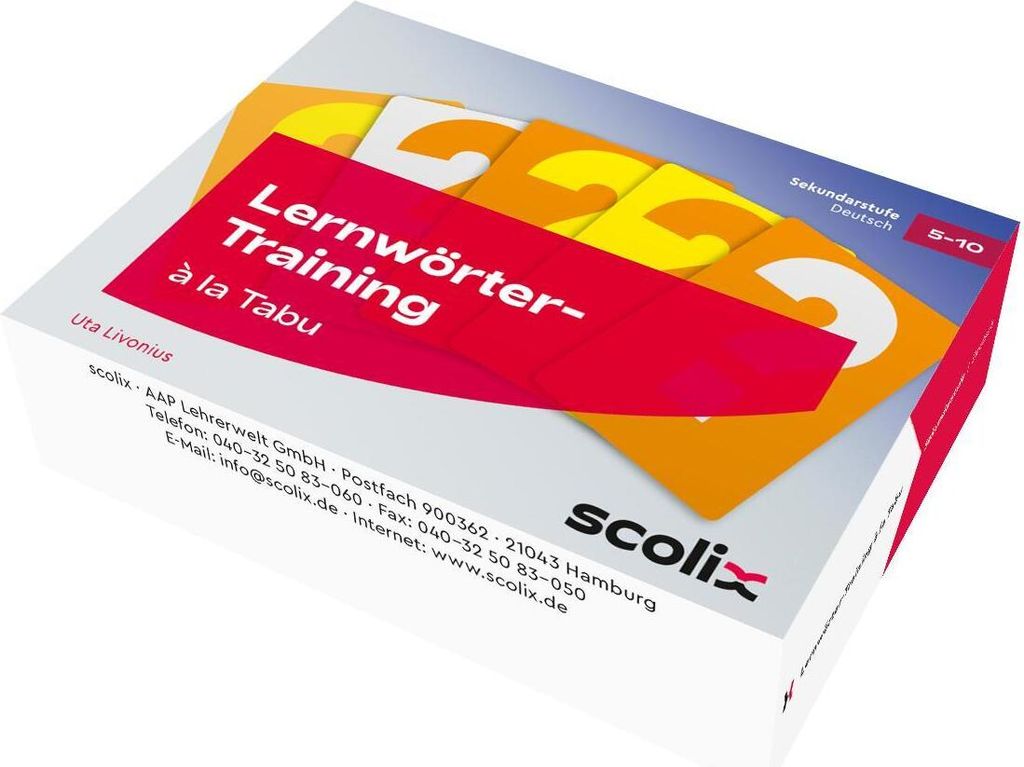 Lernwörter-Training à la Tabu, Lernkarten
